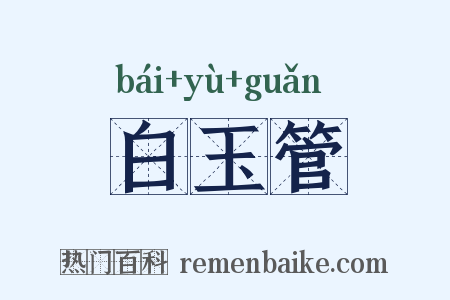 白玉管是什么意思的图片